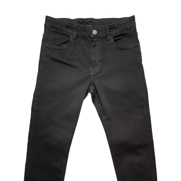 Adjustable Waist Girl's Black Jeans Size 11-12 (J) - Picture 3 of 11